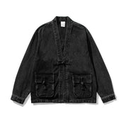 Washed Denim Kimono